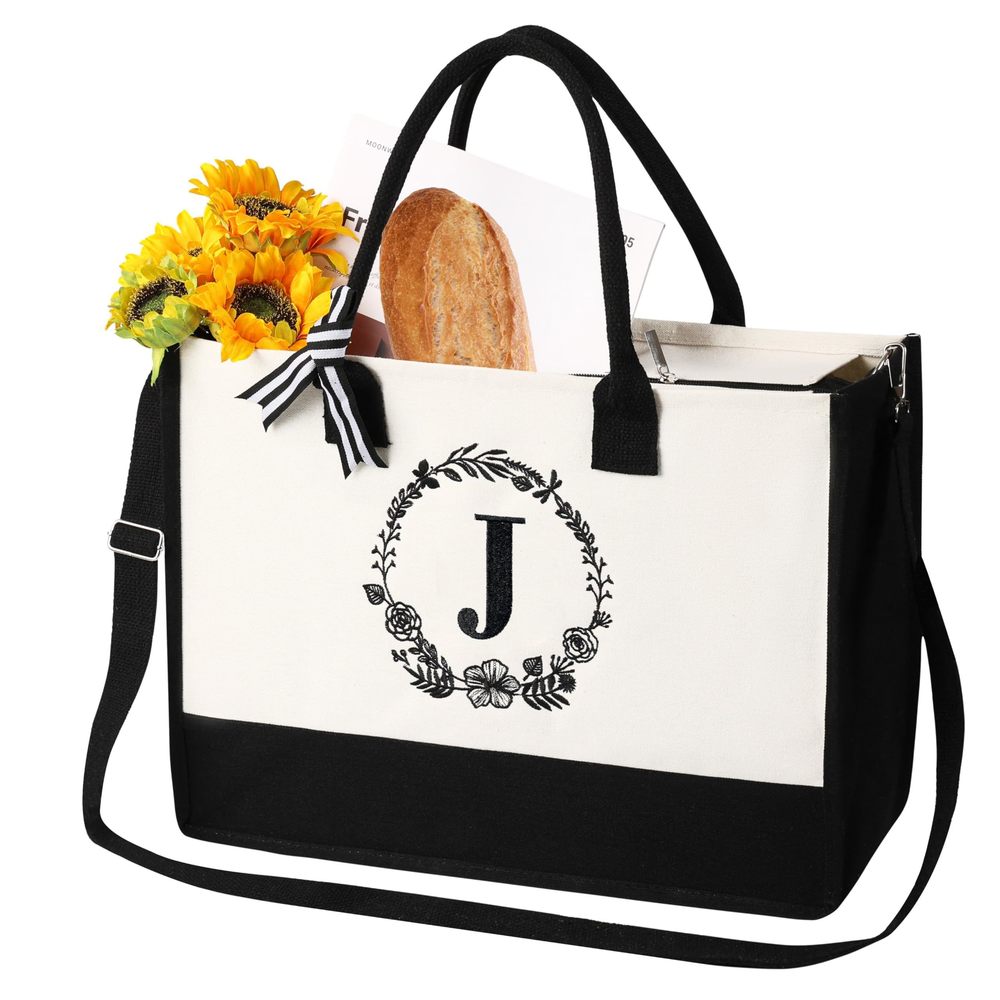 Personalized Bags, Tote Bag, Initial Tote Bag, :P